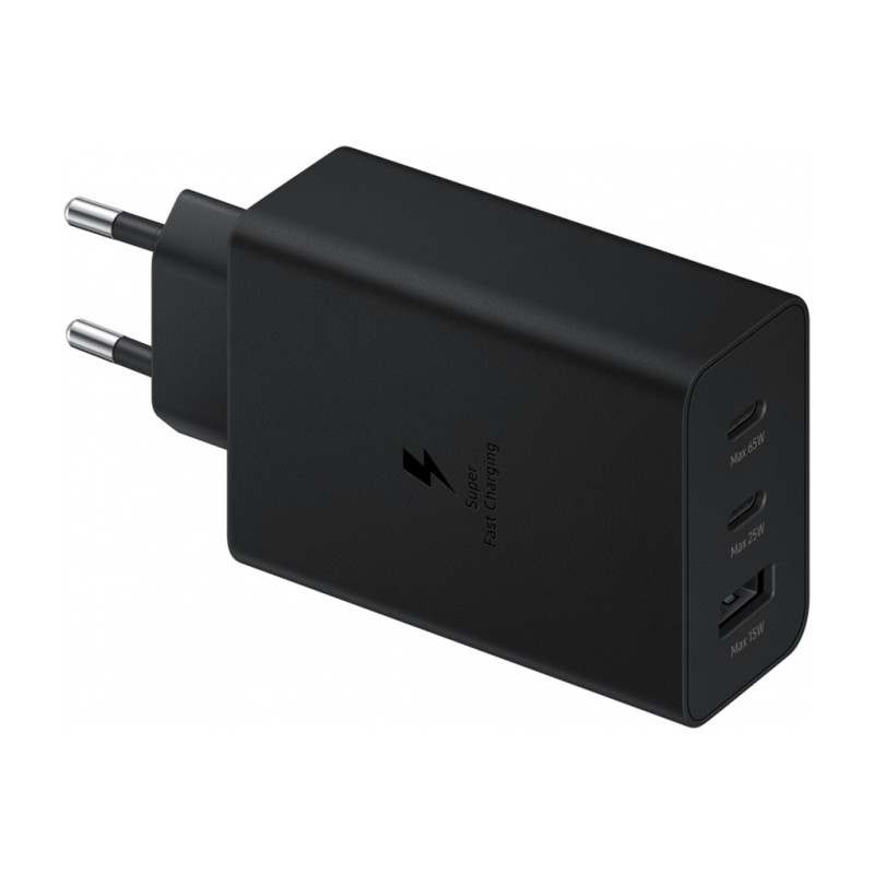 Samsung 65W EP-T6530 adapter 1x USB / 2x Type-C, must