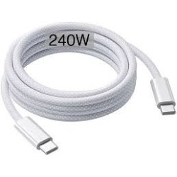 USB-C 240W Charge Cable 2m White